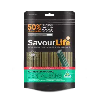 SAVOURLIFE AUSTRALIAN NATURAL DENTAL BARS SML/MEDIUM 8 BARS
