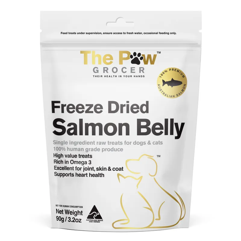 The Paw Grocer - Freeze Dried Salmon Belly 90g