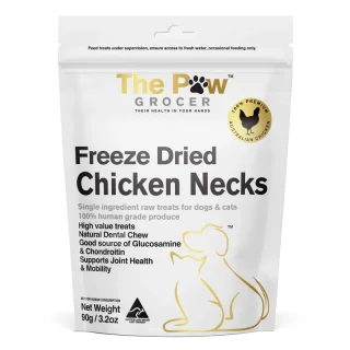 The Paw Grocer - Freeze Dried Chicken Necks 90g