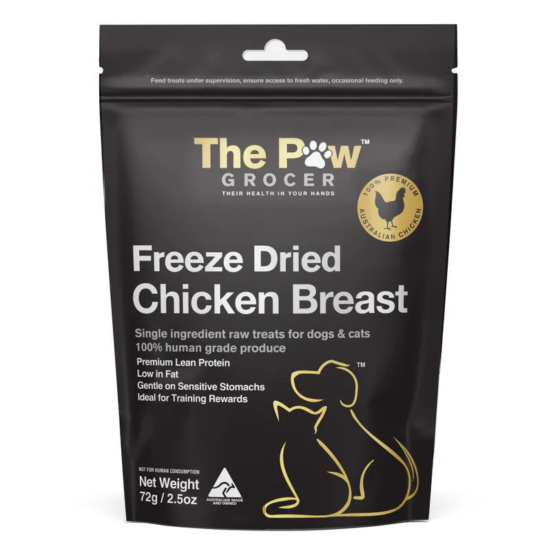 The Paw Grocer - Black Label Freeze Dried Chicken Breast 72g