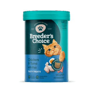 Breeder's Choice CAT TREATS CHICK TUNA 120G ? Natural Cat Treats Australia