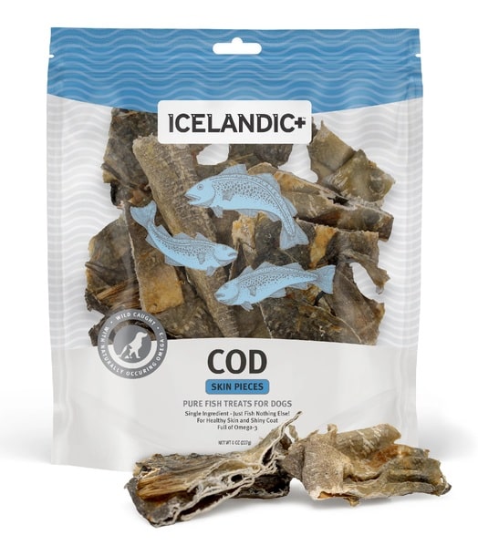 Icelandic+ Cod Skin mixed pieces for dogs 227gm
