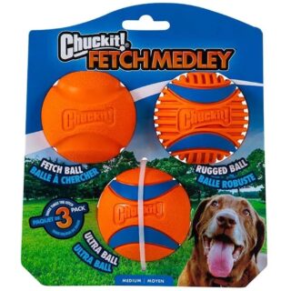 Chuckit Fetch Medley Gen 3 - 3 Pack Medium