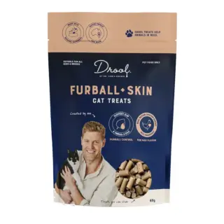 DROOL BY DR CHRIS BROWN FURBALL AND SKIN CAT 60G