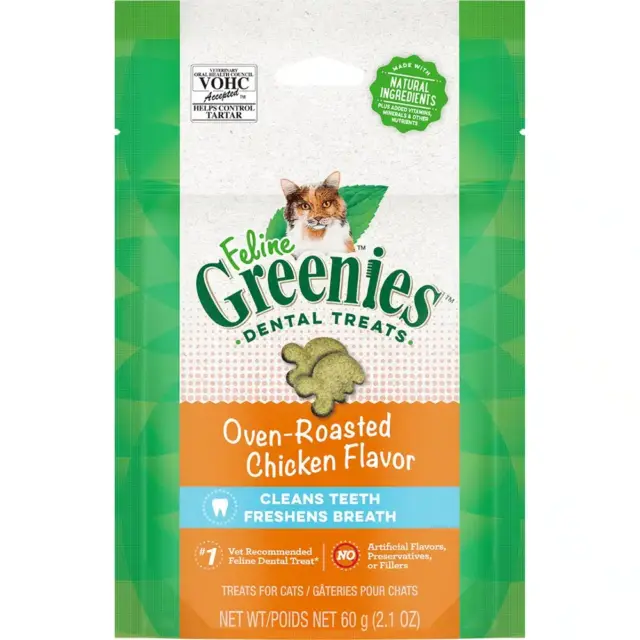Greenies Feline Chicken Cat Dental Treats - 60g, 130g & 227g