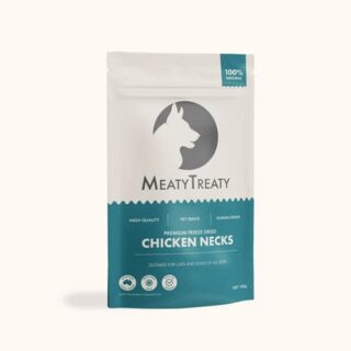 MEATY TREATY FREEZE DRIED CHICKEN NECK DOG & CAT 100G