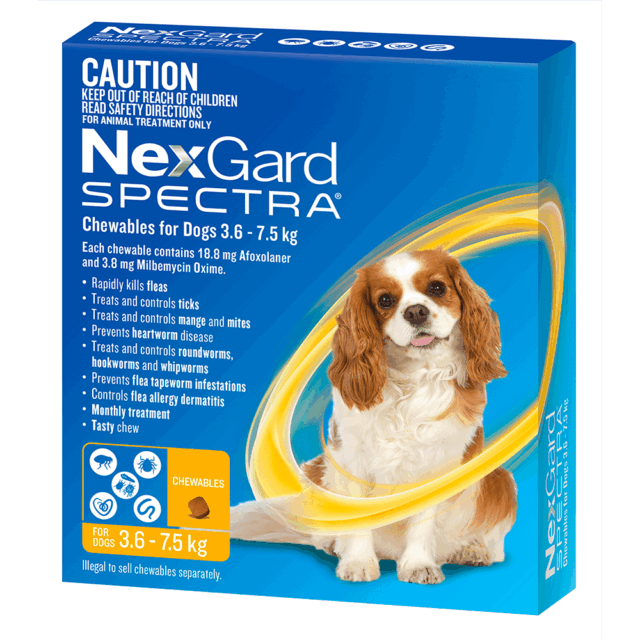 NEXGARD SPECTRA Small Dog 3 Packs & 6 Packs