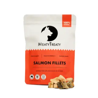 MEATY TREATY FREEZE DRIED SALMON FILLET 80G