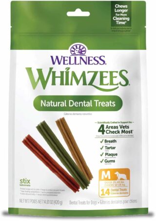WHIMZEES STIX M VALUE BAG 14'S