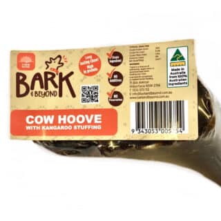 BARK & BEYOND COW HOOF WITH ROO STUFFING