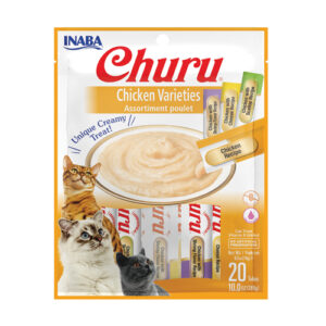 Inaba Churu Puree Cat Treats - Chicken Variety 20 Pack