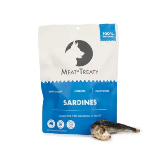 MEATY TREATY FREEZE DRIED WHOLE SARDINES 100G
