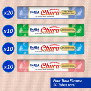 Inaba Churu Puree Cat Treats - Tuna Variety 50 Pack - Image 2